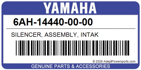 Yamaha 6AH-14440-00-00 Silencer, Assembly, Intak