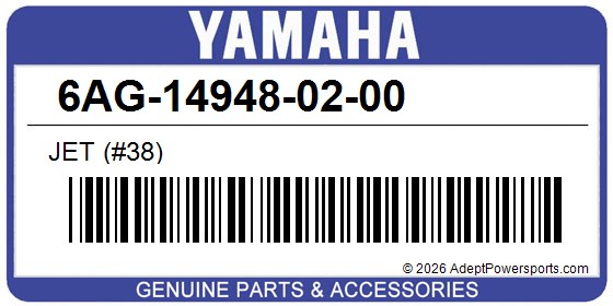 Yamaha 6AG-14948-02-00 Jet (#38)