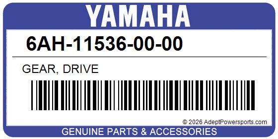 Yamaha 6AH-11536-00-00 Gear, Drive