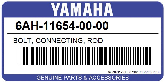 Yamaha 6AH-11654-00-00 Bolt, Connecting, Rod