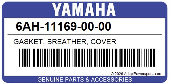 Yamaha 6AH-11169-00-00 Gasket, Breather, Cover