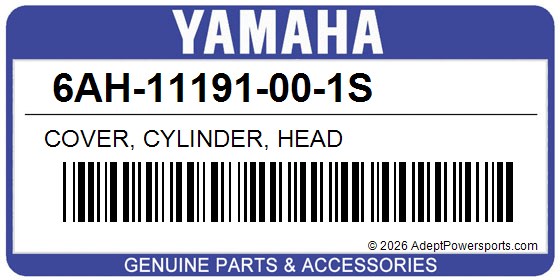 Yamaha 6AH-11191-00-1S Cover, Cylinder, Head