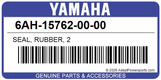 Yamaha 6AH-15762-00-00 Seal, Rubber, 2
