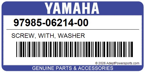 Yamaha 97985-06214-00 Screw, With, Washer