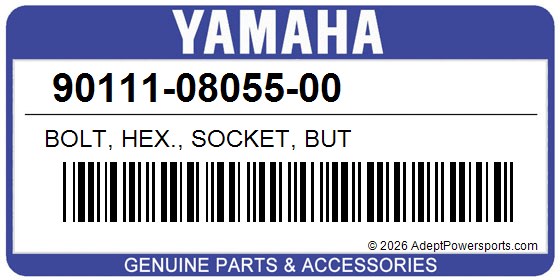 Yamaha 90111-08055-00 Bolt, Hex., Socket, But