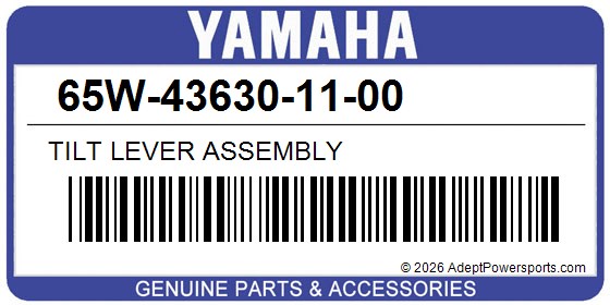Yamaha 65W-43630-11-00 Tilt Lever Assembly