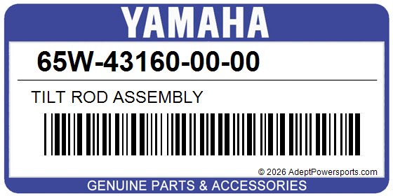 Yamaha 65W-43160-00-00 Tilt Rod Assembly