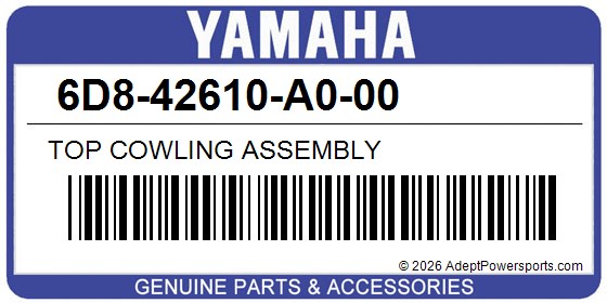 Yamaha 6D8-42610-A0-00 Top Cowling Assembly