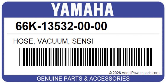 Yamaha 66K-13532-00-00 Hose, Vacuum, Sensi
