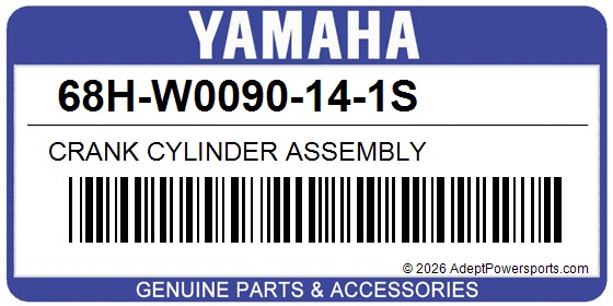 Yamaha 68H-W0090-14-1S Crank Cylinder Assembly
