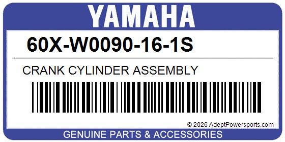 Yamaha 60X-W0090-16-1S Crank Cylinder Assembly