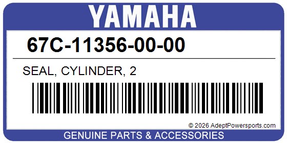 Yamaha 67C-11356-00-00 Seal, Cylinder, 2