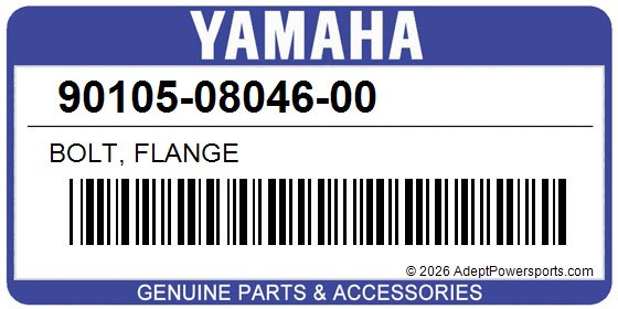 Yamaha 90105-08046-00 Bolt, Flange