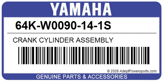 Yamaha 64K-W0090-14-1S Crank Cylinder Assembly