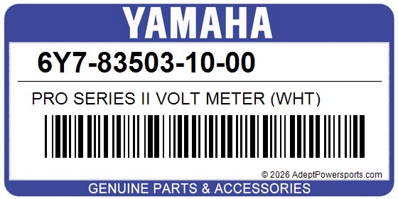 Yamaha 6Y7-83503-10-00 Pro Series Ii Volt Meter (Wht)