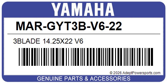 Yamaha MAR-GYT3B-V6-22 3Blade 14.25X22 V6