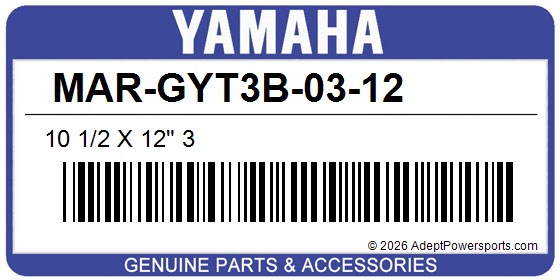 Yamaha MAR-GYT3B-03-12 10 1/2 X 12" 3
