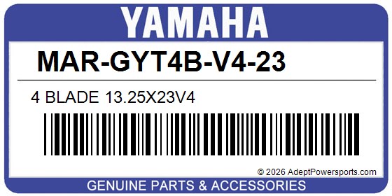 Yamaha MAR-GYT4B-V4-23 4 Blade 13.25X23v4