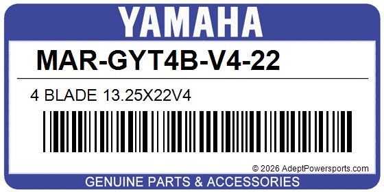 Yamaha MAR-GYT4B-V4-22 4 Blade 13.25X22v4
