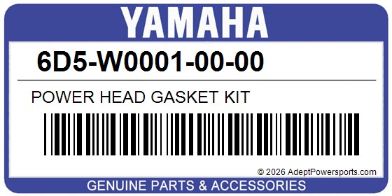 Yamaha 6D5-W0001-00-00 Power Head Gasket Kit