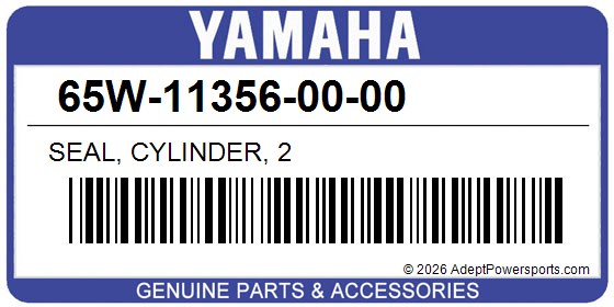 Yamaha 65W-11356-00-00 Seal, Cylinder, 2