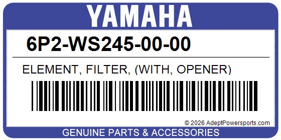 Yamaha 6P2-WS245-00-00 Element, Filter, (With, Opener)
