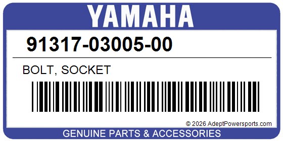 Yamaha 91317-03005-00 Bolt, Socket