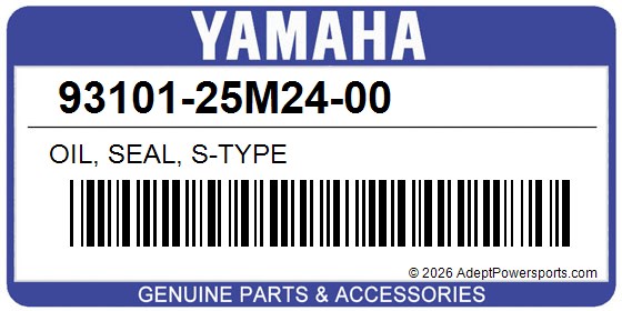 Yamaha 93101-25M24-00 Oil, Seal, S-Type