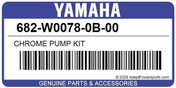 Yamaha 682-W0078-0B-00 Chrome Pump Kit