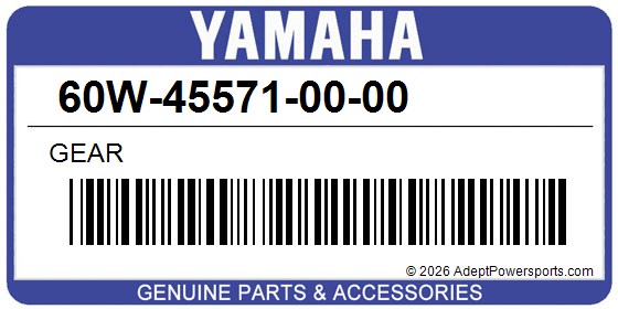 Yamaha 60W-45571-00-00 Gear