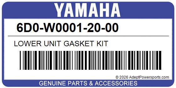 Yamaha 6D0-W0001-20-00 Lower Unit Gasket Kit