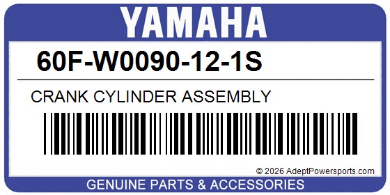 Yamaha 60F-W0090-12-1S Crank Cylinder Assembly