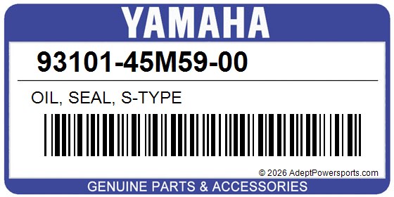 Yamaha 93101-45M59-00 Oil, Seal, S-Type