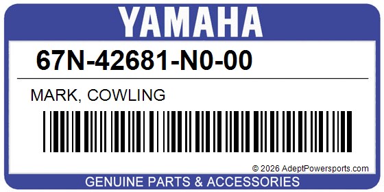 Yamaha 67N-42681-N0-00 Mark, Cowling