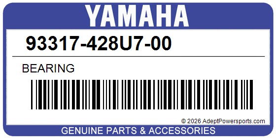 Yamaha 93317-428U7-00 Bearing