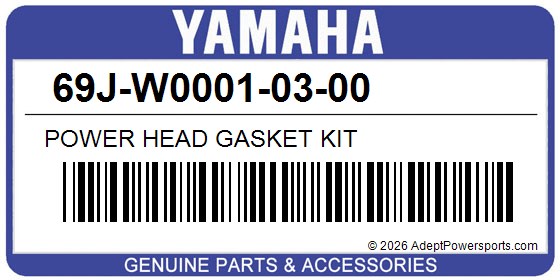 Yamaha 69J-W0001-03-00 Power Head Gasket Kit