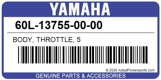 Yamaha 60L-13755-00-00 Body, Throttle, 5