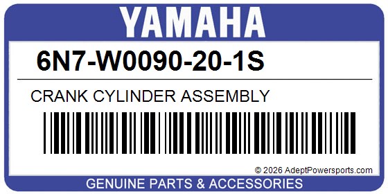 Yamaha 6N7-W0090-20-1S Crank Cylinder Assembly