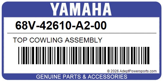 Yamaha 68V-42610-A2-00 Top Cowling Assembly