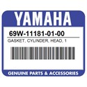 Yamaha 69W-11181-01-00 Gasket, Cylinder, Head, 1