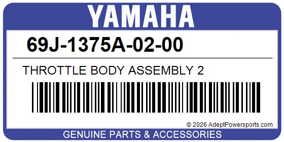 Yamaha 69J-1375A-02-00 Throttle Body Assembly 2