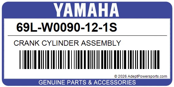 Yamaha 69L-W0090-12-1S Crank Cylinder Assembly