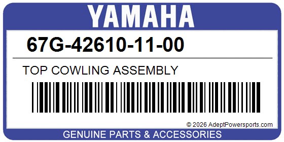 Yamaha 67G-42610-11-00 Top Cowling Assembly
