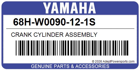 Yamaha 68H-W0090-12-1S Crank Cylinder Assembly