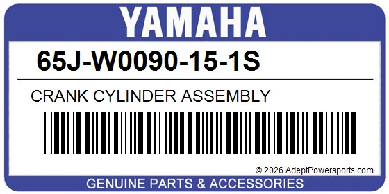 Yamaha 65J-W0090-15-1S Crank Cylinder Assembly