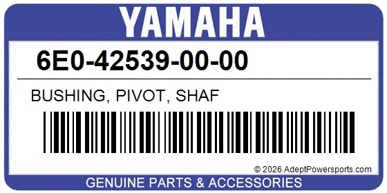 Yamaha 6E0-42539-00-00 Bushing, Pivot, Shaf