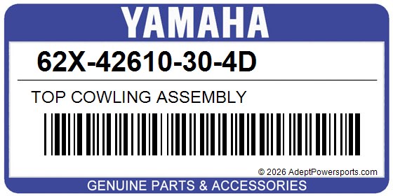 Yamaha 62X-42610-30-4D Top Cowling Assembly