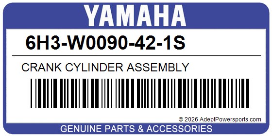 Yamaha 6H3-W0090-42-1S Crank Cylinder Assembly