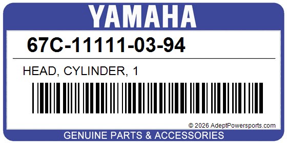 Yamaha 67C-11111-03-94 Head, Cylinder, 1