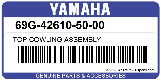 Yamaha 69G-42610-50-00 Top Cowling Assembly